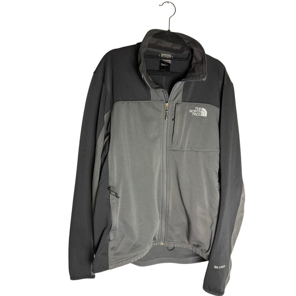 The North Face TKA Stretch Full Zip Jacket Black Gray Men’s Large